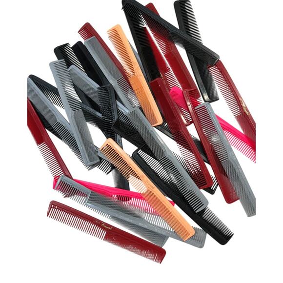 Lot of 33 Hair Cutting Combs Multicolor Assorted Salon Barber Professional - Picture 13 of 14
